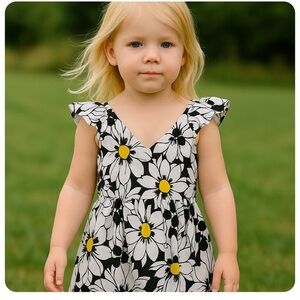 NWT Little miss hot stuff floral overall size 4